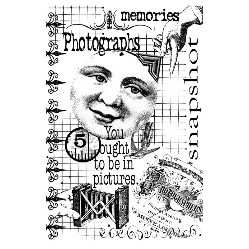 #1935 - Moon Photo Domino - Collage